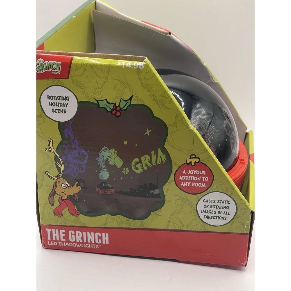 The Grinch Dr Seuss LED Shadowlights Projector‎ Christmas Holiday Lightshow New